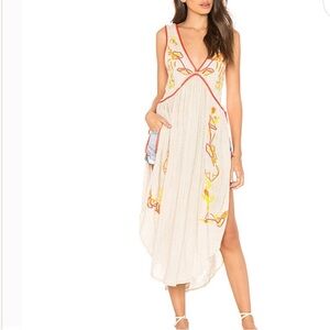 COPY - Free People Cream Bohemian Style Dress Sz lg-xl